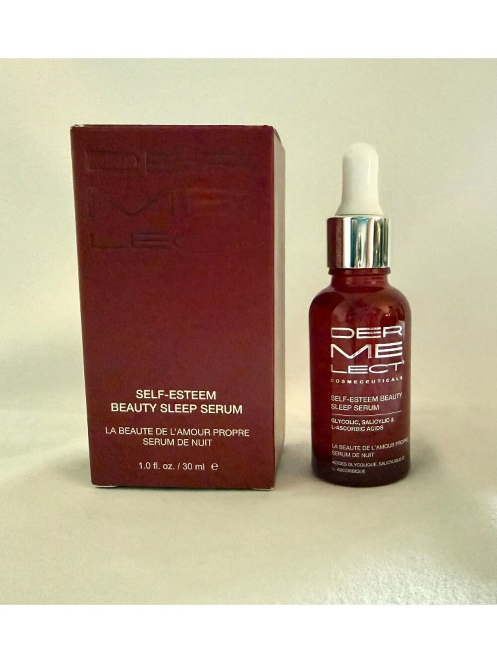 Dermelect Self Esteem Beauty Sleep Serum 1 oz 30 mL Full Size NIB